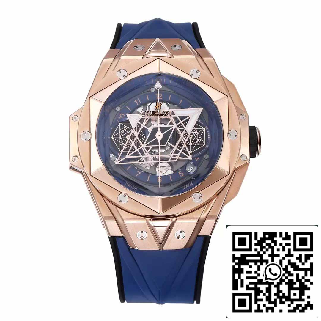 Hublot Big Bang Sang Bleu 418.OX.5108.RX.MXM20 1:1 Mejor Edición BBF Factory Correa Azul