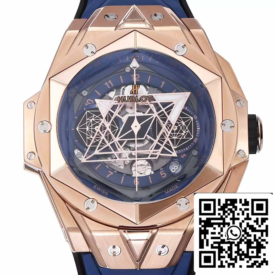 Hublot Big Bang Sang Bleu 418.OX.5108.RX.MXM20 1:1 Mejor Edición BBF Factory Correa Azul