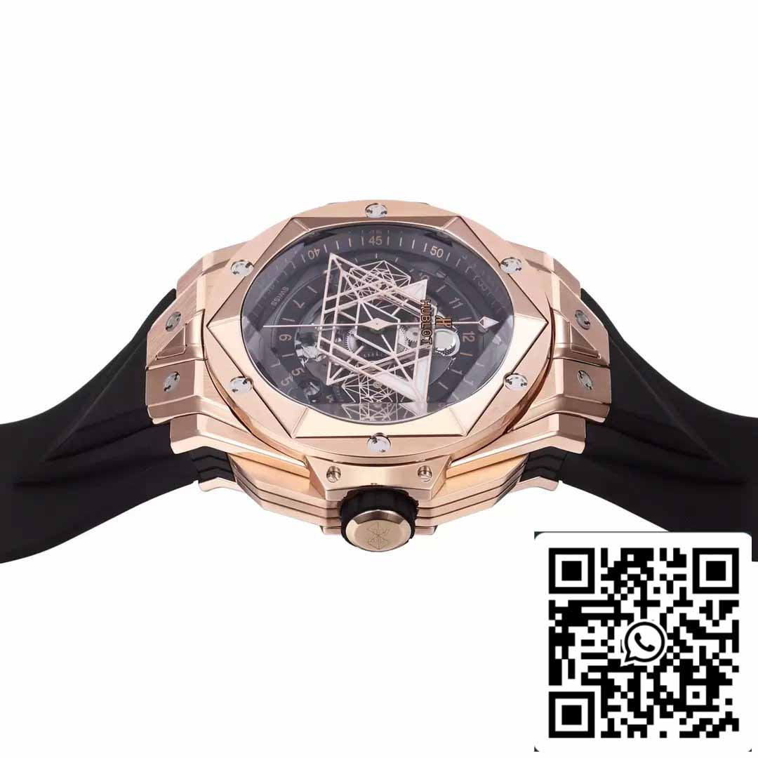 Hublot Big Bang Sang Bleu 418.OX.1108.RX.MXM19 1:1 Best Edition BBF Factory cinturino nero 