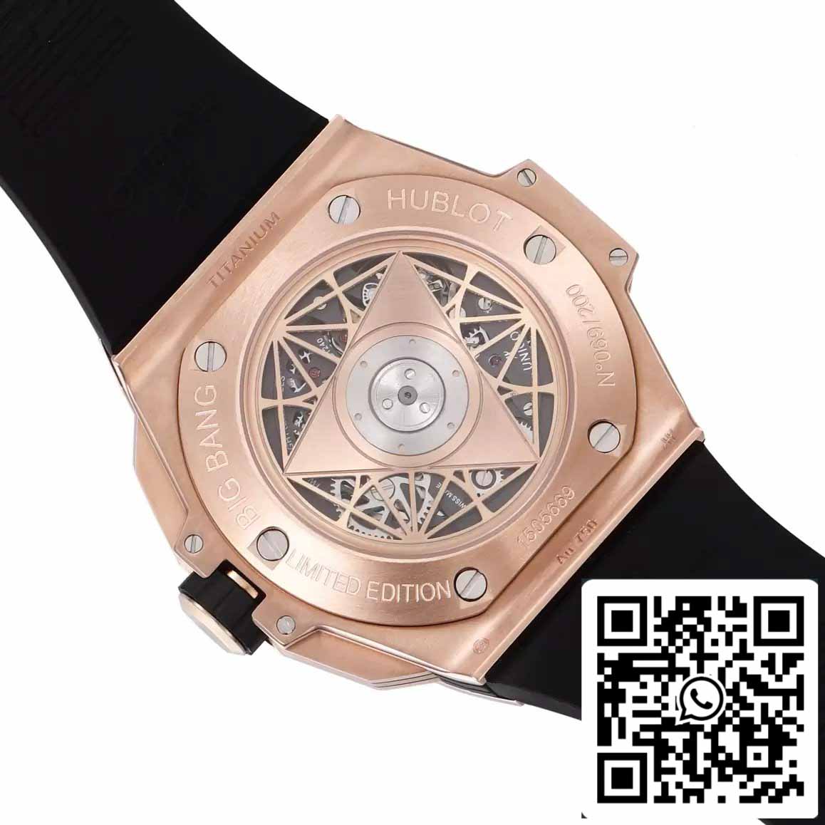 Hublot Big Bang Sang Bleu 418.OX.1108.RX.MXM19 1:1 Best Edition BBF Factory cinturino nero 