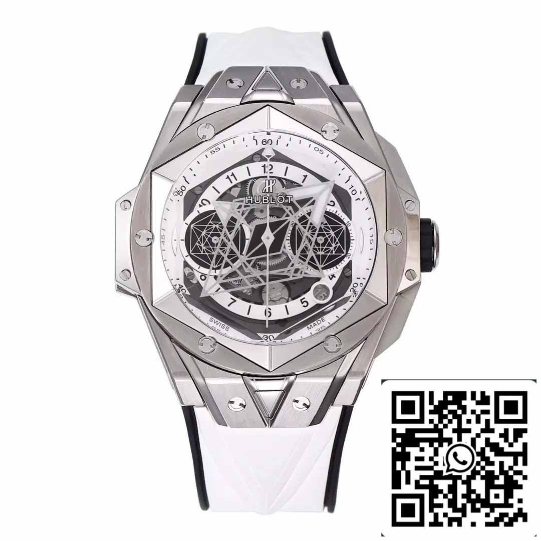 Hublot Big Bang Sang Bleu 418.NX.2001.RX.MXM20 1:1 Best Edition BBF Factory cinturino bianco 