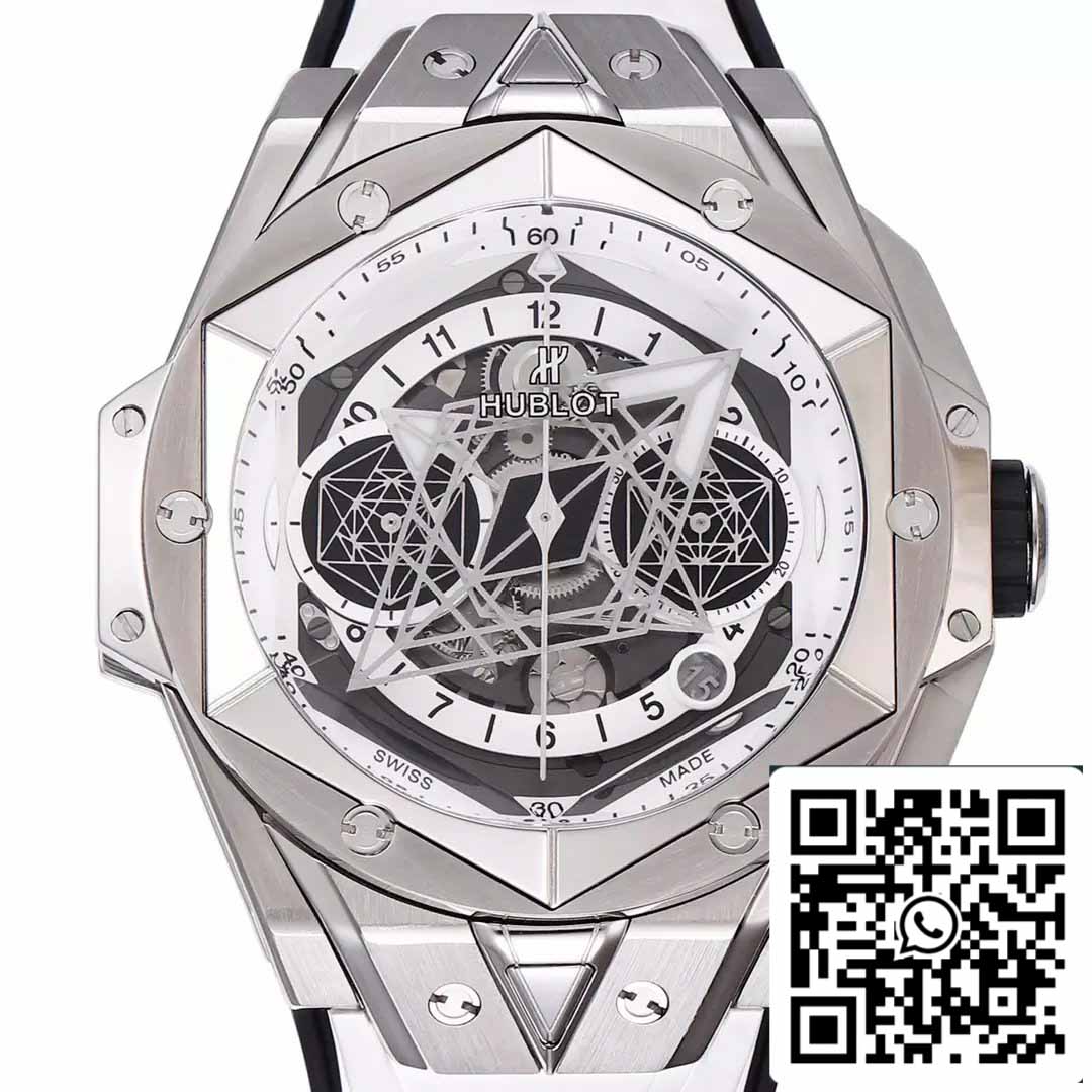 Hublot Big Bang Sang Bleu 418.NX.2001.RX.MXM20 1:1 Best Edition BBF Factory cinturino bianco 