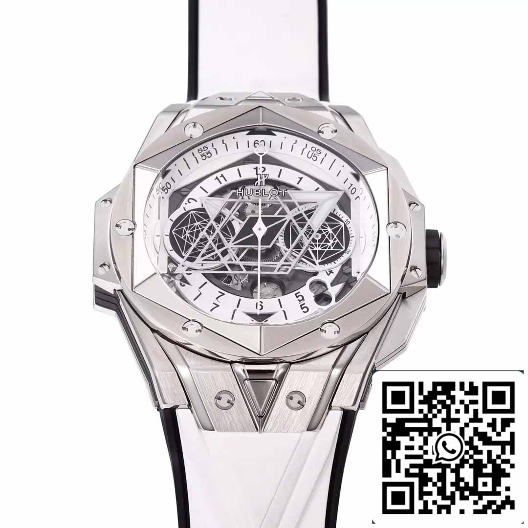 Hublot Big Bang Sang Bleu 418.NX.2001.RX.MXM20 1:1 Best Edition BBF Factory cinturino bianco 