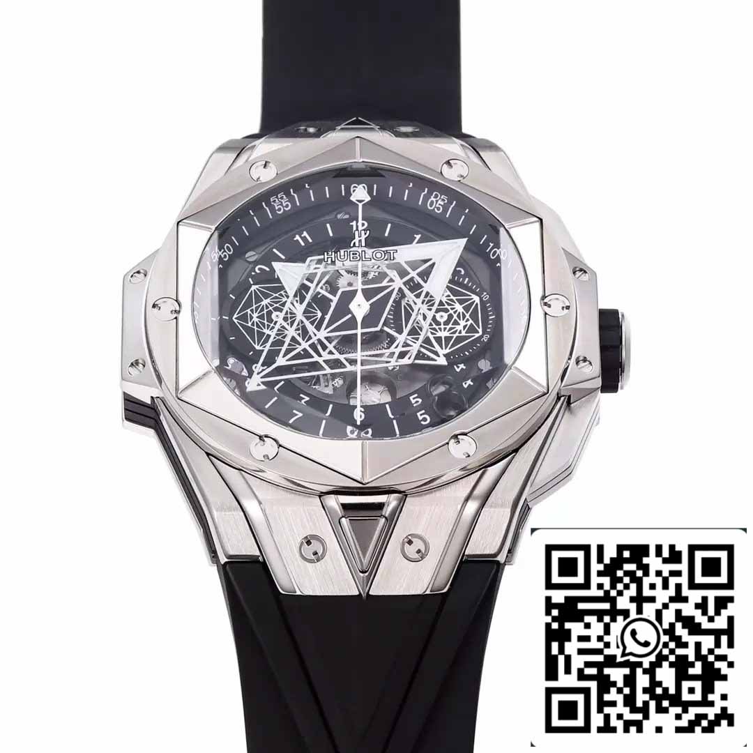 Hublot Big Bang Sang Bleu 418.NX.1107.RX.MXM19 1:1 Best Edition BBF Factory cinturino nero 