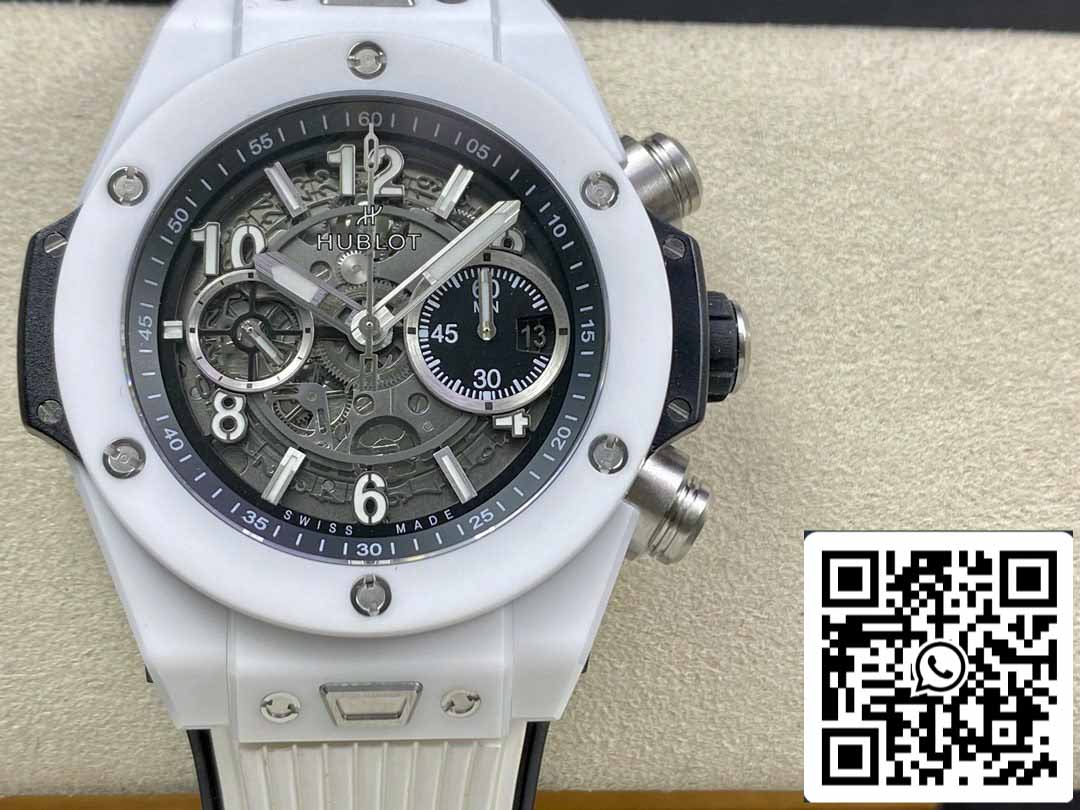 Hublot Big Bang Unico 411.HX.1170.RX 1:1 Best Edition BBF Factory ceramica bianca 