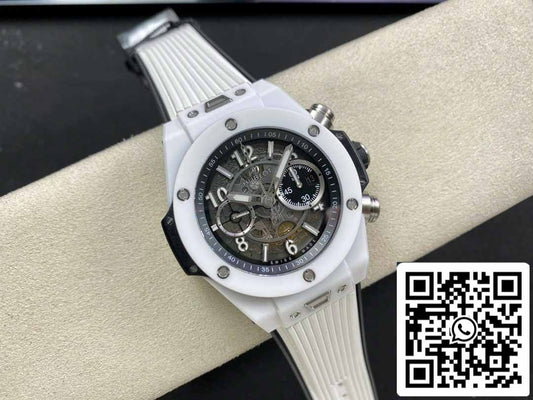 Hublot Big Bang Unico 411.HX.1170.RX 1:1 Mejor Edición BBF Factory Cerámica Blanca 