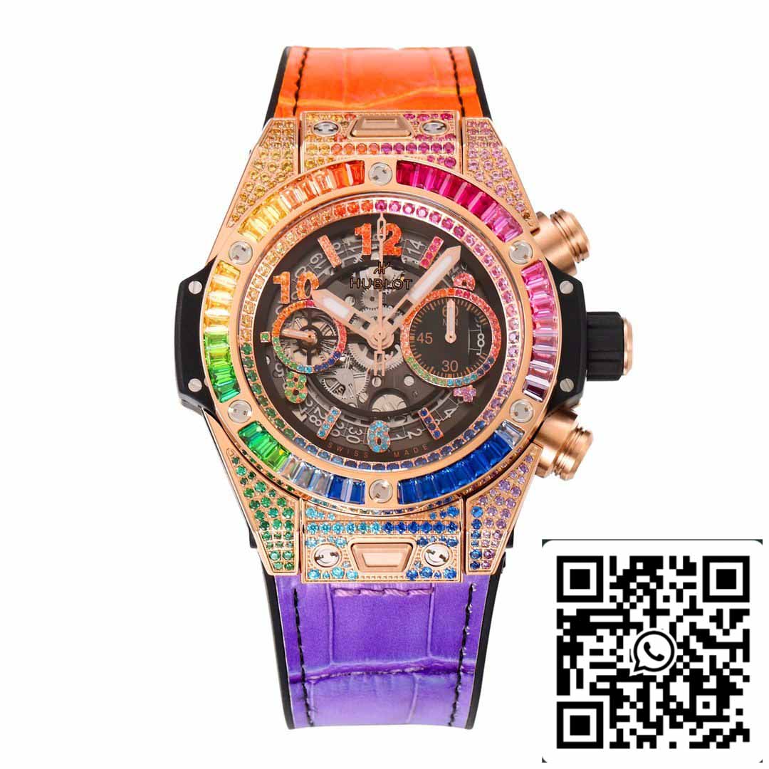 Hublot Big Bang King Gold Rainbow 411.OX.9910.LR.0999 1:1 Mejor Edición BBF Factory 