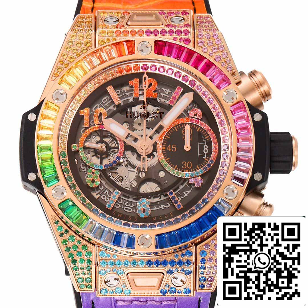 Hublot Big Bang King Gold Rainbow 411.OX.9910.LR.0999 1:1 Mejor Edición BBF Factory 