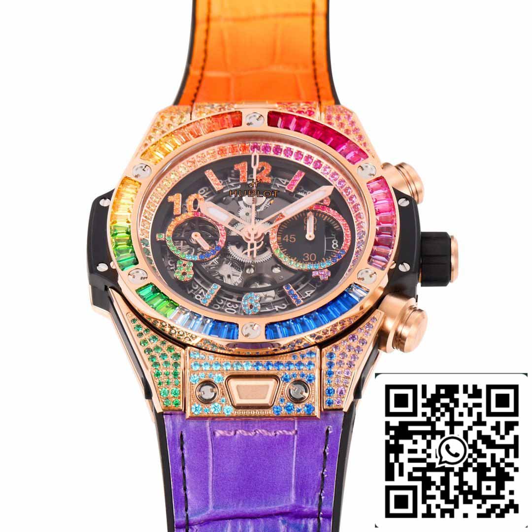 Hublot Big Bang King Gold Rainbow 411.OX.9910.LR.0999 1:1 Mejor Edición BBF Factory 