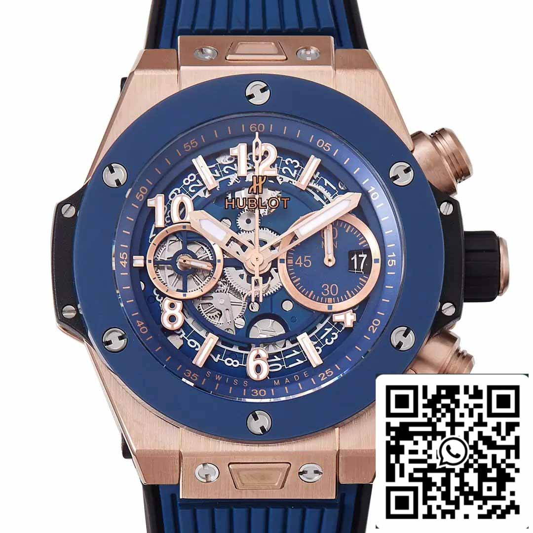 Hublot Big Bang Unico King Gold Blue Ceramic 421.OL.5180.RX 1:1 Best Edition BBF Factory