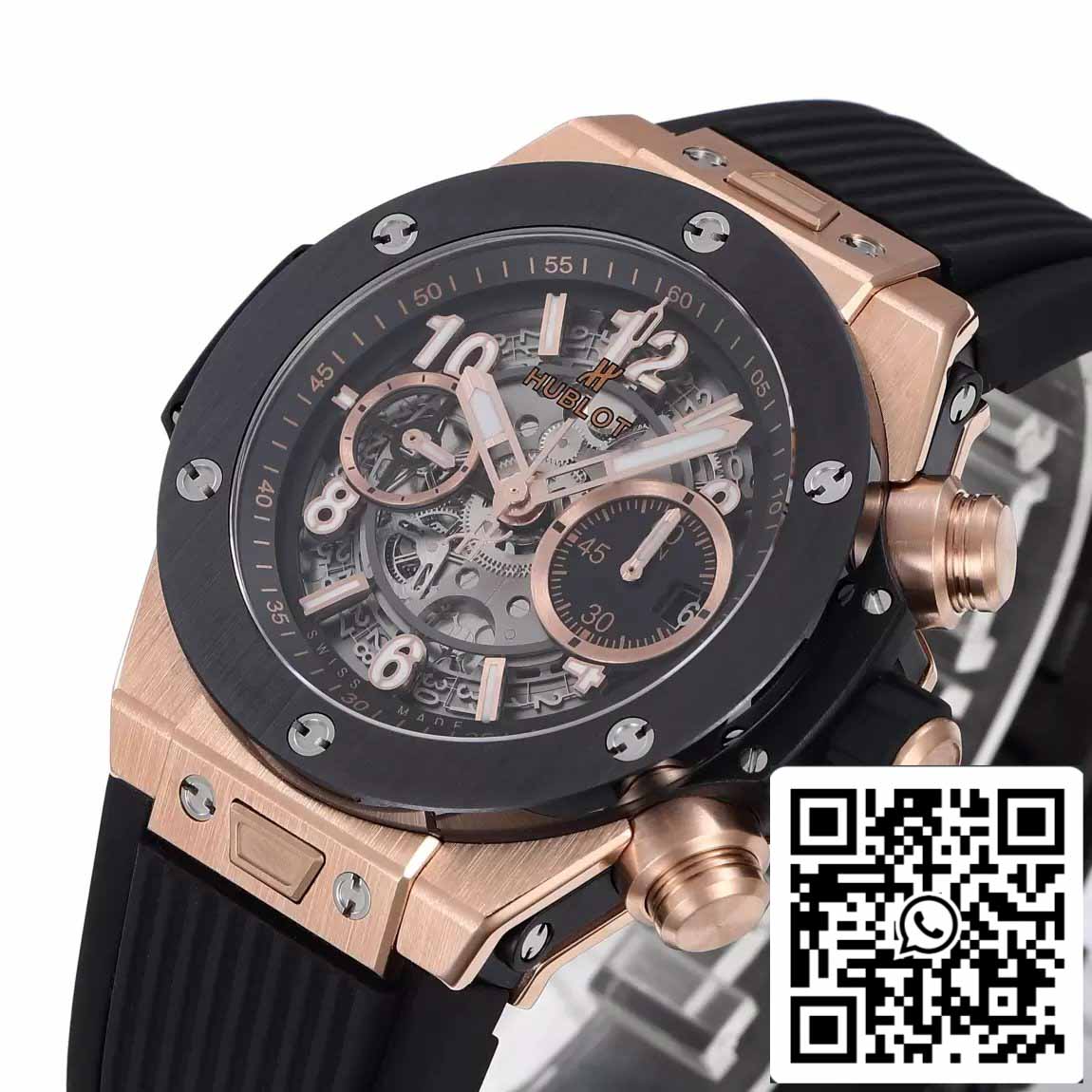 Hublot Big Bang Unico King Oro Negro Cerámica 421.OM.1180.RX 1:1 Mejor Edición BBF Factory 