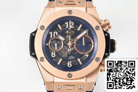 Hublot Big Bang Unico King Gold Blue 421.OX.5170.RX 1:1 Best Edition BBF Factory Cinturino blu 