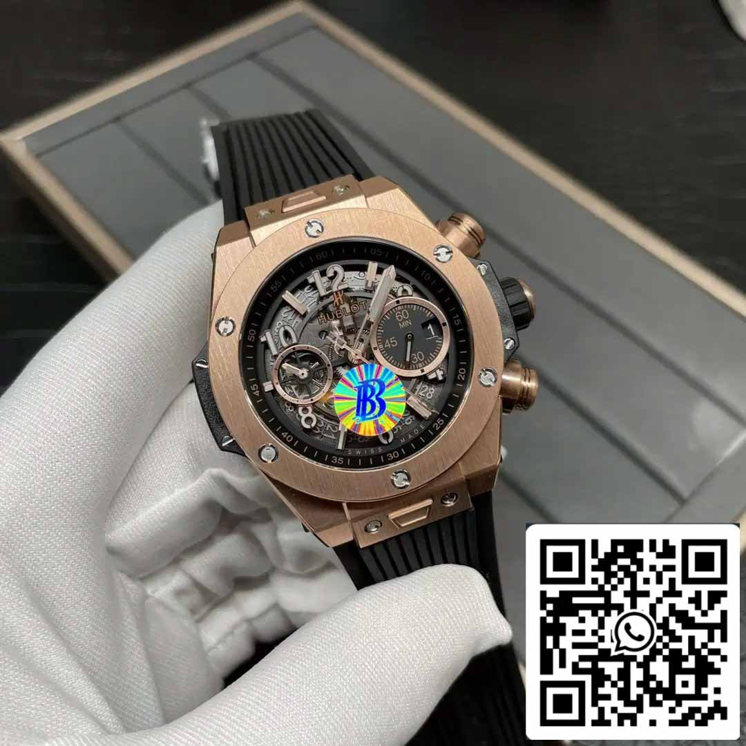 Hublot Big Bang Unico King Gold 421.OX.1170.RX 1:1 Best Edition BBF Factory quadrante grigio 