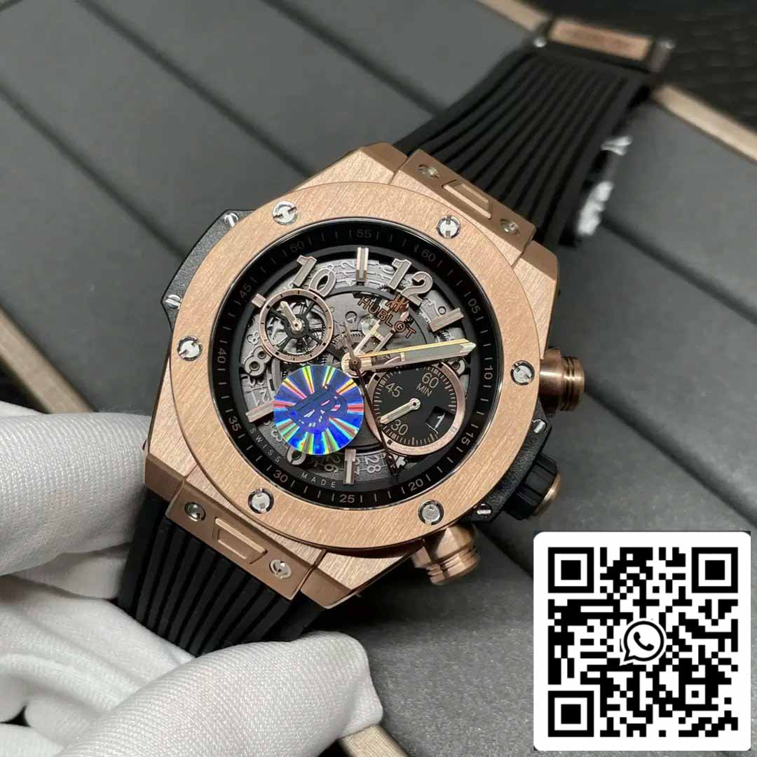 Hublot Big Bang Unico King Gold 421.OX.1170.RX 1:1 Best Edition BBF Factory quadrante grigio 