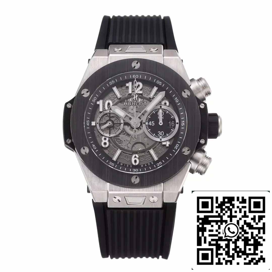 Hublot Big Bang Unico Titanium 421.NM.1170.RX 1:1 Best Edition BBF Factory quadrante grigio 