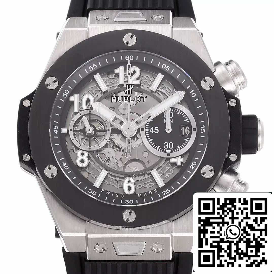 Hublot Big Bang Unico Titanium 421.NM.1170.RX 1:1 Best Edition BBF Factory quadrante grigio 