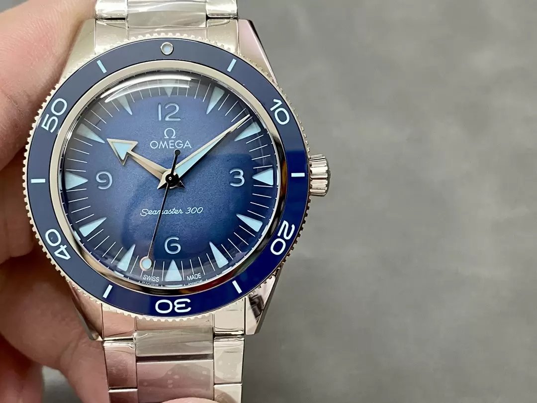 Omega Seamaster 300 234.30.41.21.03.002 1:1 Best Edition VS Factory 41mm quadrante blu