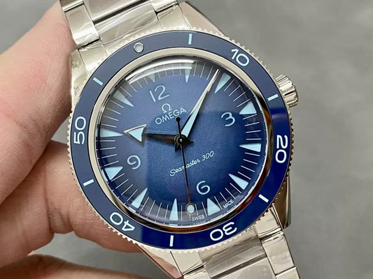 Omega Seamaster 300 234.30.41.21.03.002 1:1 Best Edition VS Factory 41mm quadrante blu