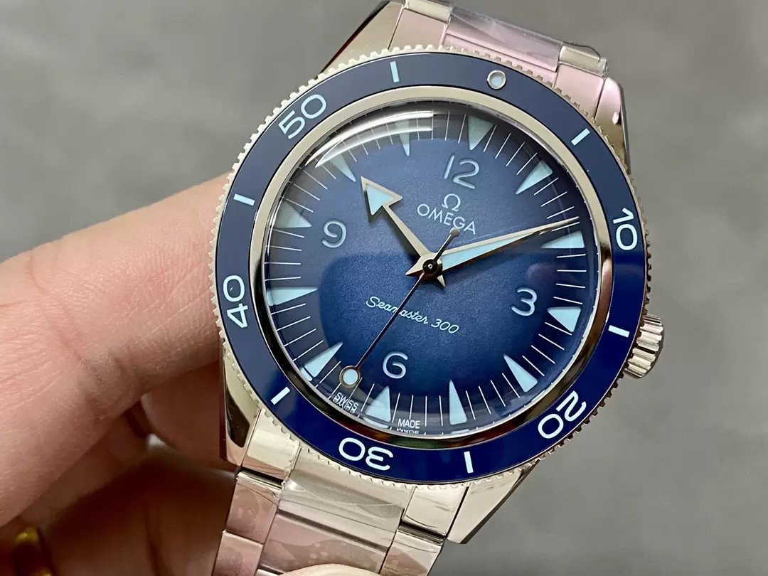 Omega Seamaster 300 234.30.41.21.03.002 1:1 Best Edition VS Factory 41mm quadrante blu