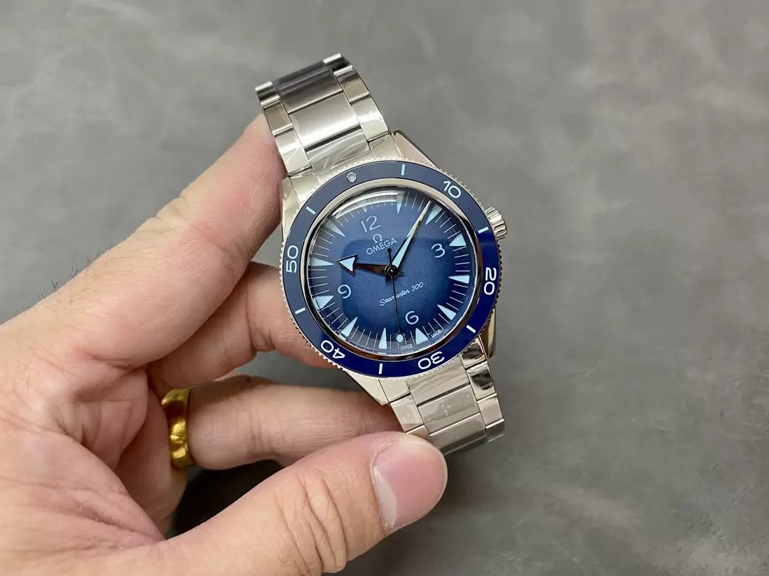 Omega Seamaster 300 234.30.41.21.03.002 1:1 Best Edition VS Factory 41mm quadrante blu