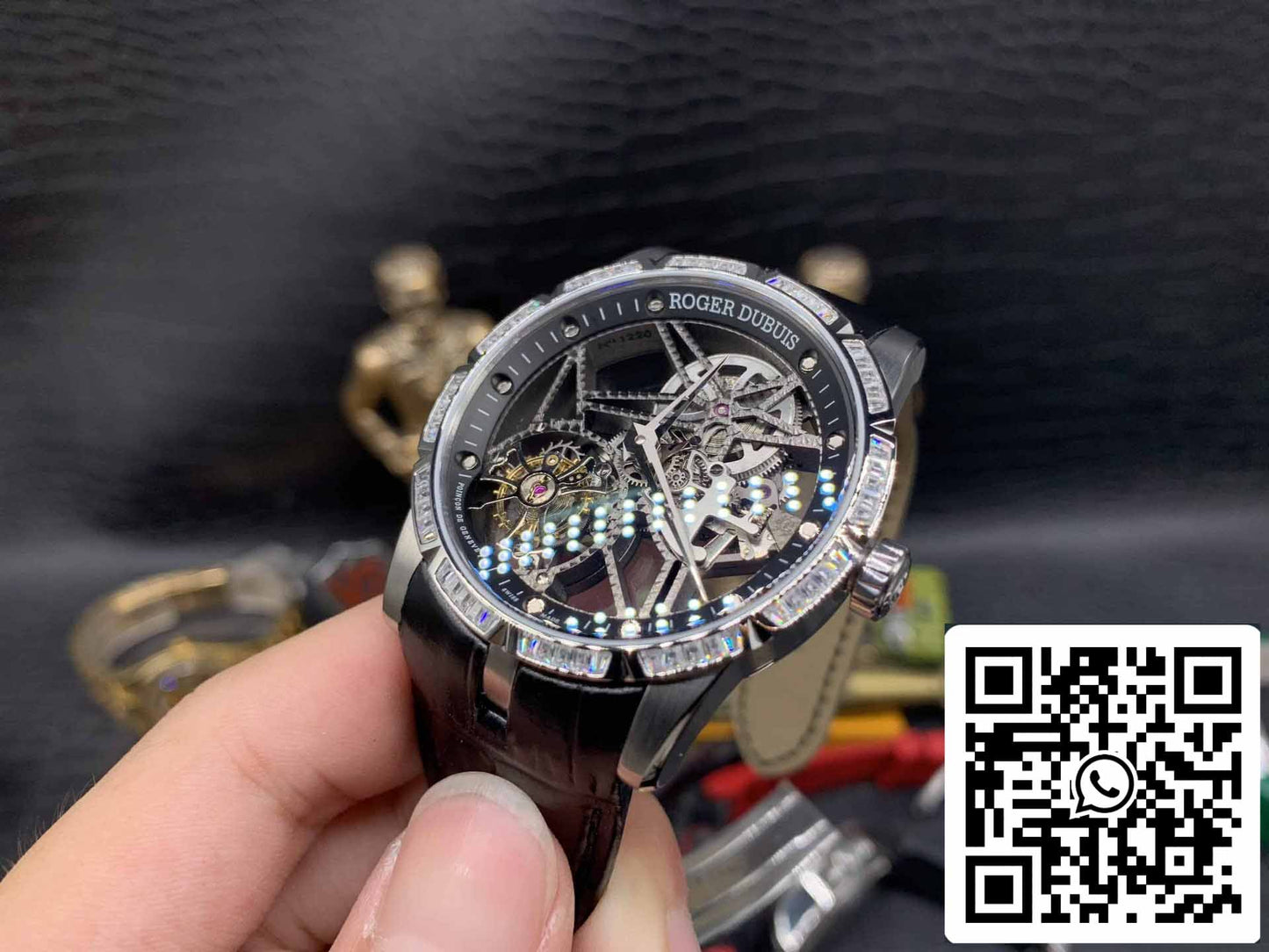 Roger Dubuis Excalibur RDDBEX0393 Caja plateada 1:1 Mejor edición BBR Factory V3 Tourbillon Esfera esqueleto 