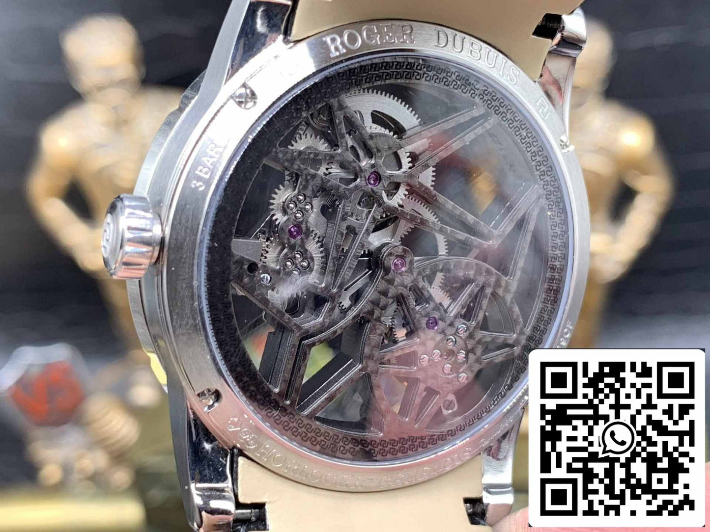 Roger Dubuis Excalibur RDDBEX0393 Caja plateada 1:1 Mejor edición BBR Factory V3 Tourbillon Esfera esqueleto 