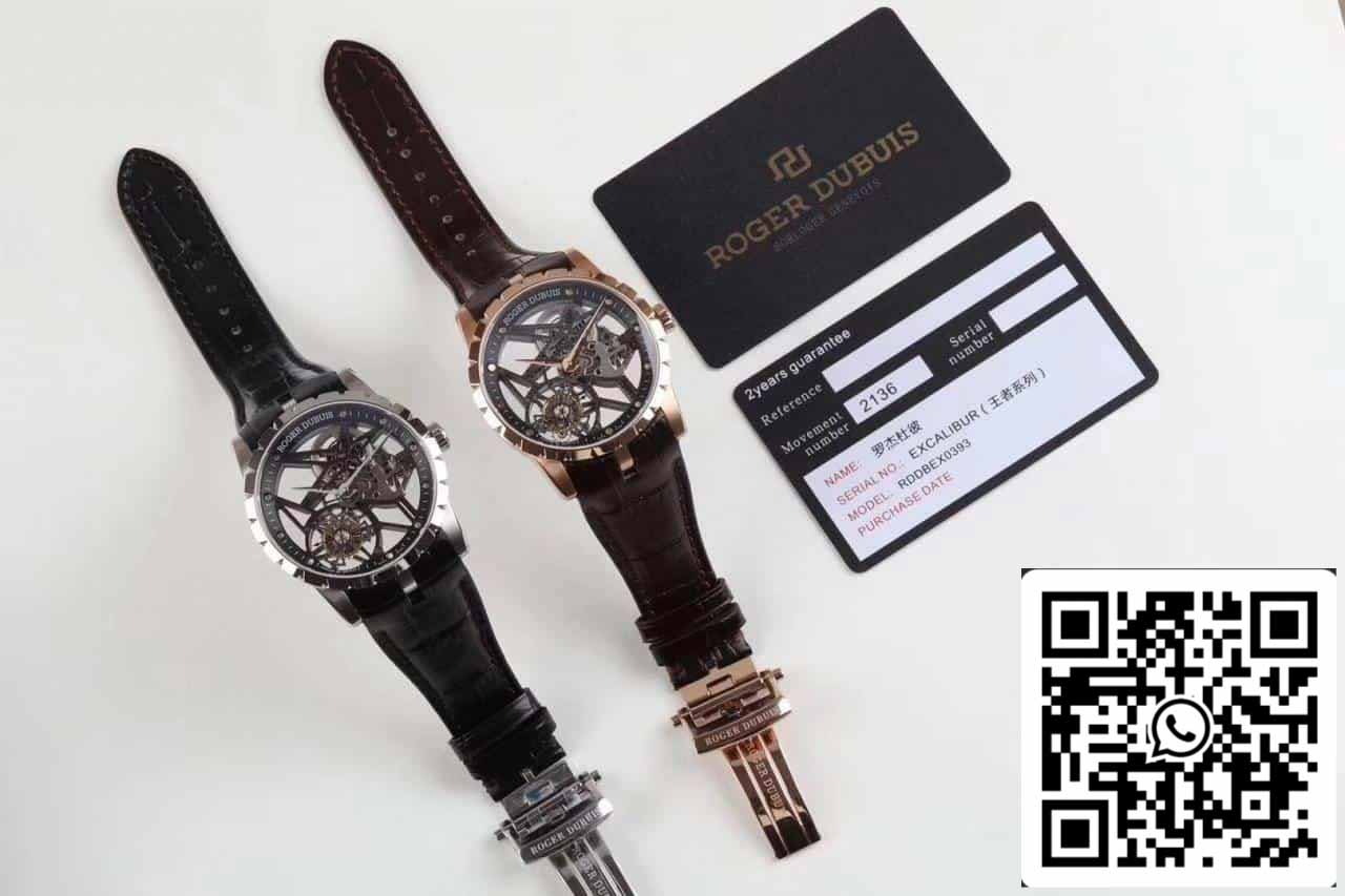 Roger Dubuis Excalibur RDDBEX0392 Silver Case 1:1 Best Edition BBR Factory V3 Tourbillon Watch