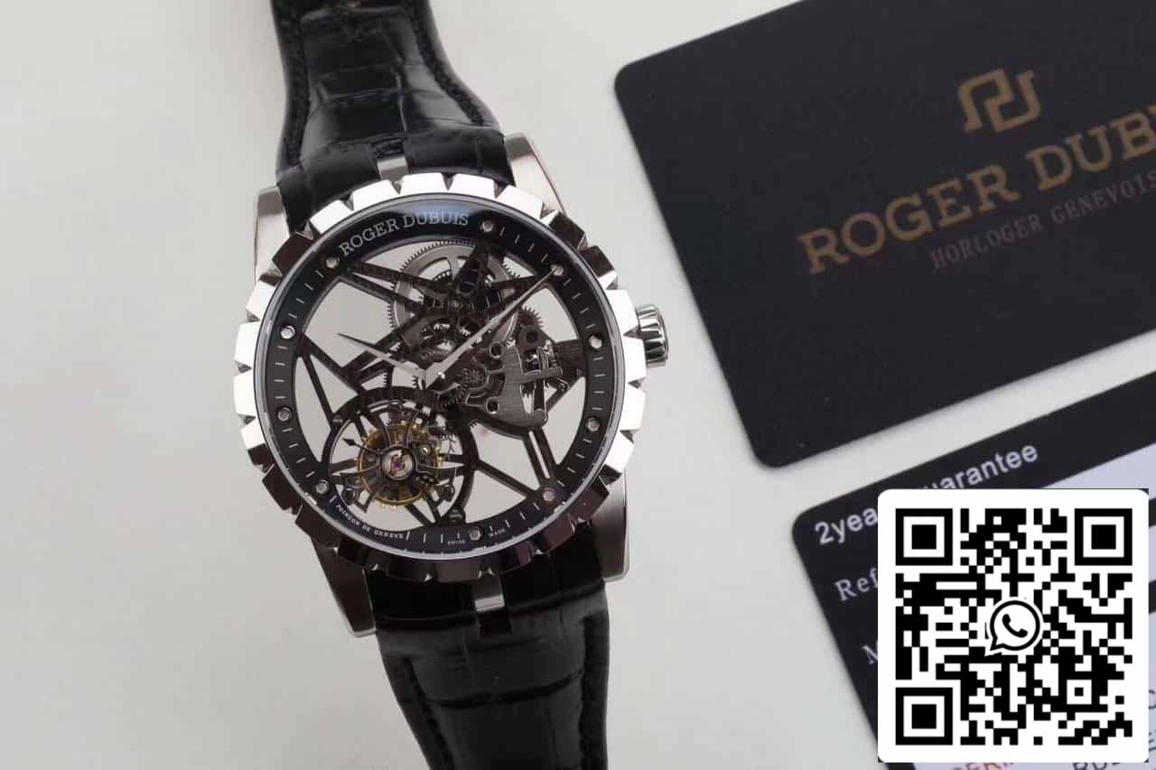 Roger Dubuis Excalibur RDDBEX0392 Cassa in argento 1:1 Best Edition BBR Factory V3 Tourbillon Orologio 