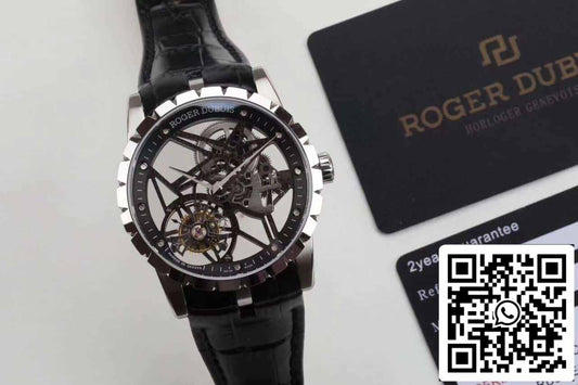 Roger Dubuis Excalibur RDDBEX0392 Caja plateada 1:1 Reloj Tourbillon BBR Factory V3 de la mejor edición 