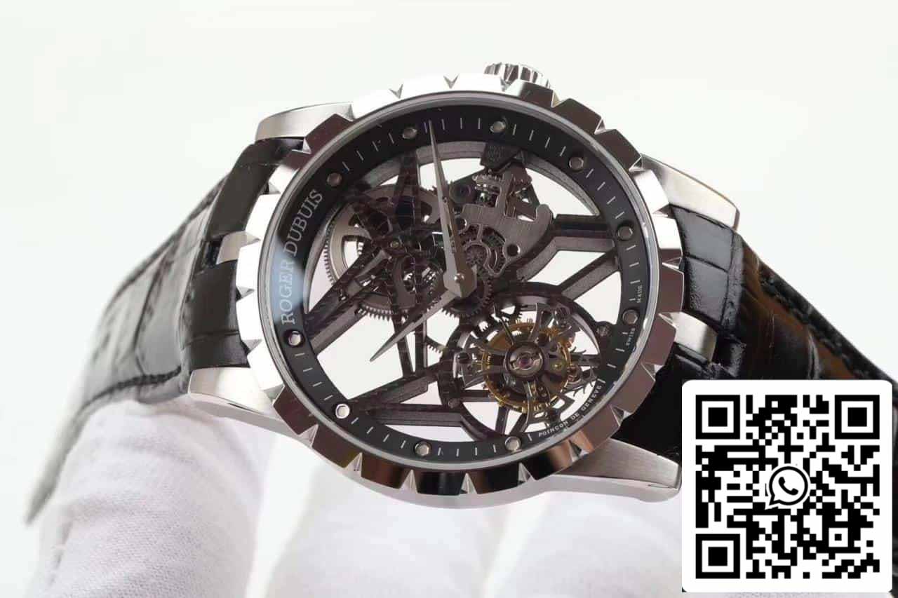 Roger Dubuis Excalibur RDDBEX0392 Cassa in argento 1:1 Best Edition BBR Factory V3 Tourbillon Orologio 