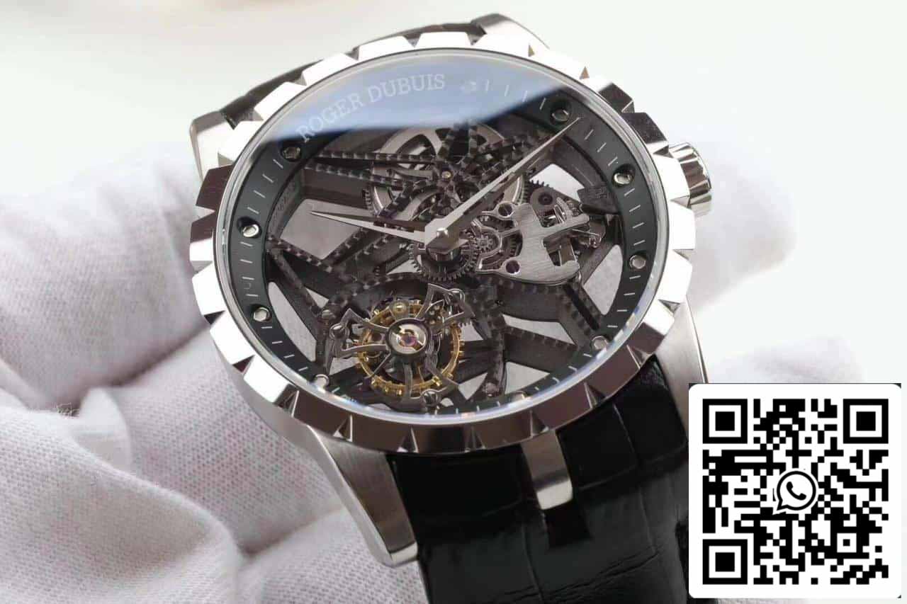 Roger Dubuis Excalibur RDDBEX0392 Silver Case 1:1 Best Edition BBR Factory V3 Tourbillon Watch