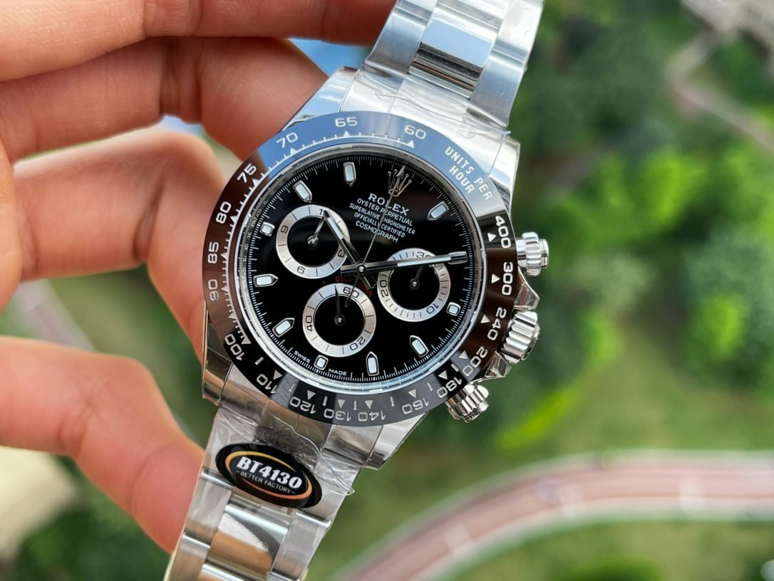 Replica Rolex Daytona m116500ln-0002 Best Edition BT Factory Black Daytona Panda