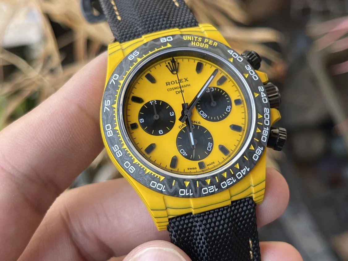 【Movimiento 4130 DIW Versión modificada】Serie Rolex Cosmograph Daytona con caja de fibra de carbono