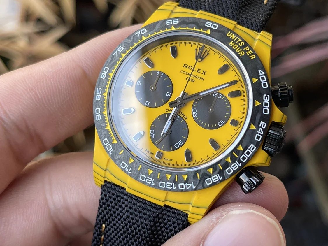 【Movimiento 4130 DIW Versión modificada】Serie Rolex Cosmograph Daytona con caja de fibra de carbono