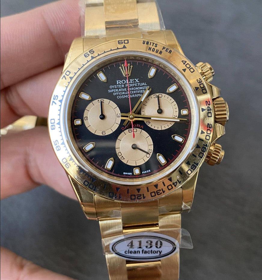 Replica Rolex Cosmograph Daytona m126508-0002 Fabbrica Pulita Oro Giallo 4130 Movimento