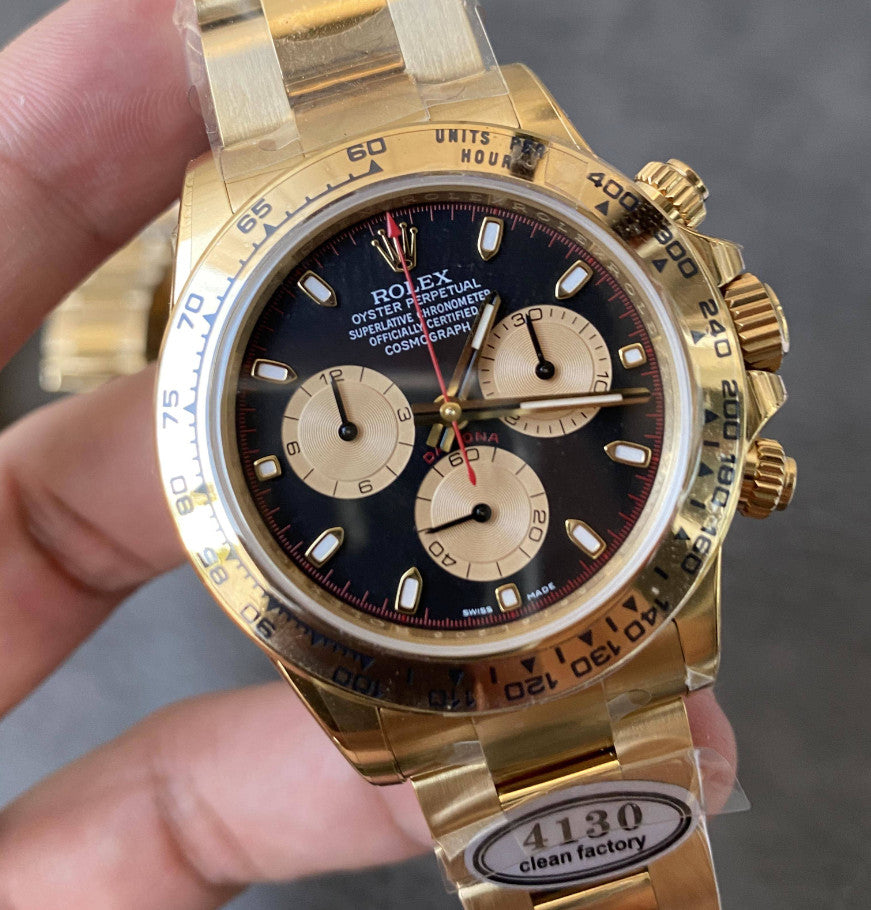 Replica Rolex Cosmograph Daytona m126508-0002 Fabbrica Pulita Oro Giallo 4130 Movimento