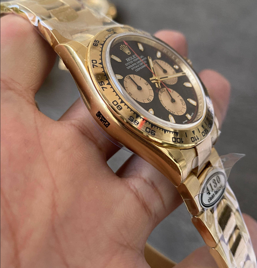 Replica Rolex Cosmograph Daytona m126508-0002 Fabbrica Pulita Oro Giallo 4130 Movimento