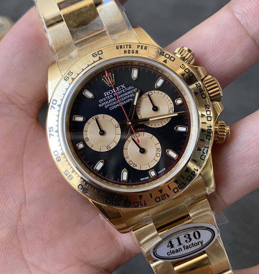 Replica Rolex Cosmograph Daytona m126508-0002 Fabbrica Pulita Oro Giallo 4130 Movimento