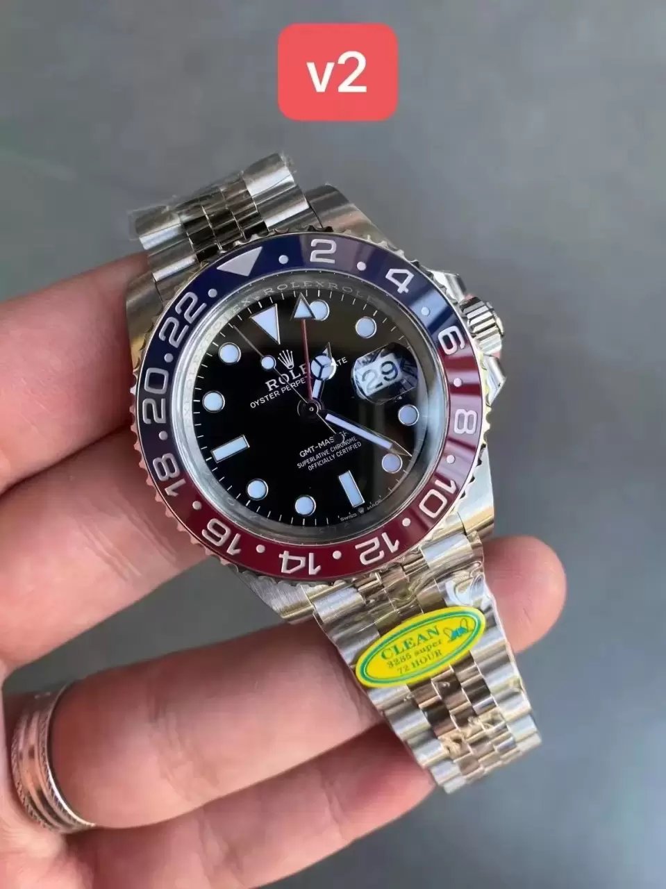 Rolex GMT Master II M126710BLRO-0001 Jubilee Strap Best Edition Clean Factory V3 Cola Circle 