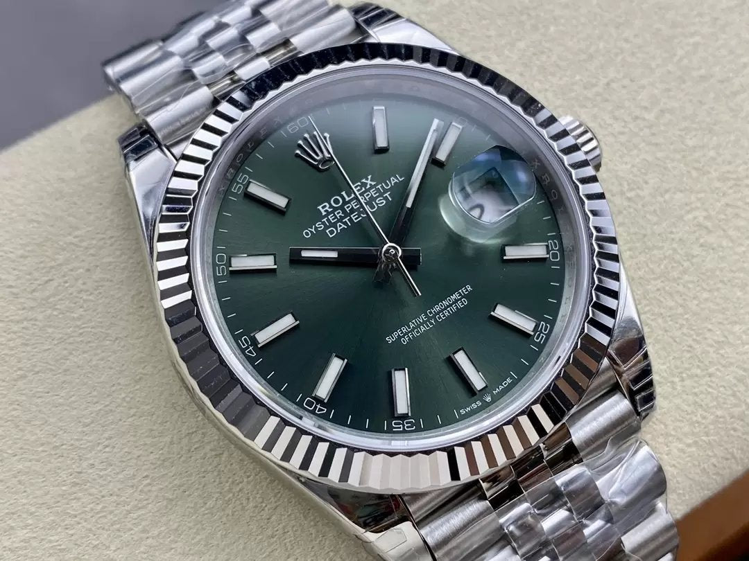 Rolex Datejust M126334-0028 41mm Oyster Strap VS Factory Green Dial Jubilee Strap