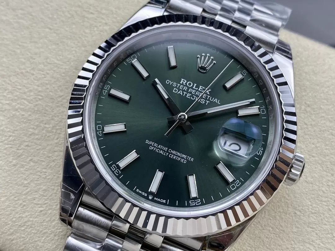 Rolex Datejust M126334-0028 41mm Oyster Strap VS Factory Green Dial Jubilee Strap