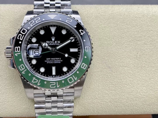 Rolex GMT Master II M126720VTNR-0001 Cinturino Jubilee 1:1 Best Edition C+ Lunetta in ceramica di fabbrica 