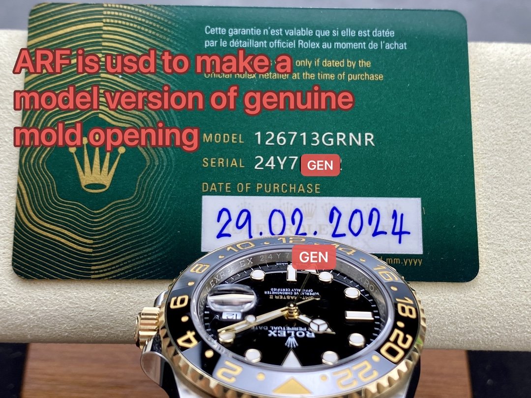 Rolex GMT Master II M126713grnr-0001 ARF Factory 1:1 Mejor Edición 3285 Movimiento Jubilee Correa