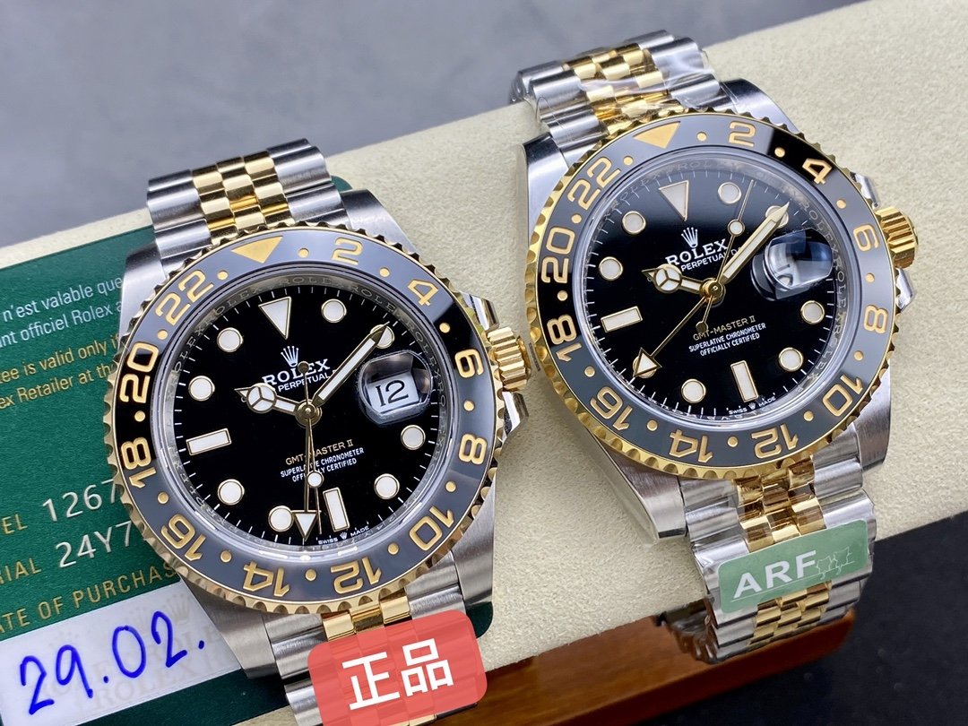 Rolex GMT Master II M126713grnr-0001 ARF Factory 1:1 Mejor Edición 3285 Movimiento Jubilee Correa