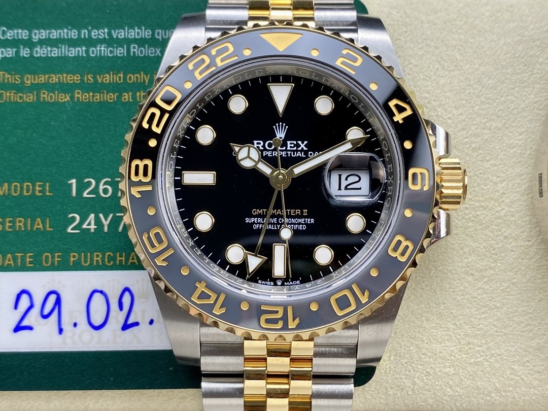 Rolex GMT Master II M126713grnr-0001 ARF Factory 1:1 Mejor Edición 3285 Movimiento Jubilee Correa