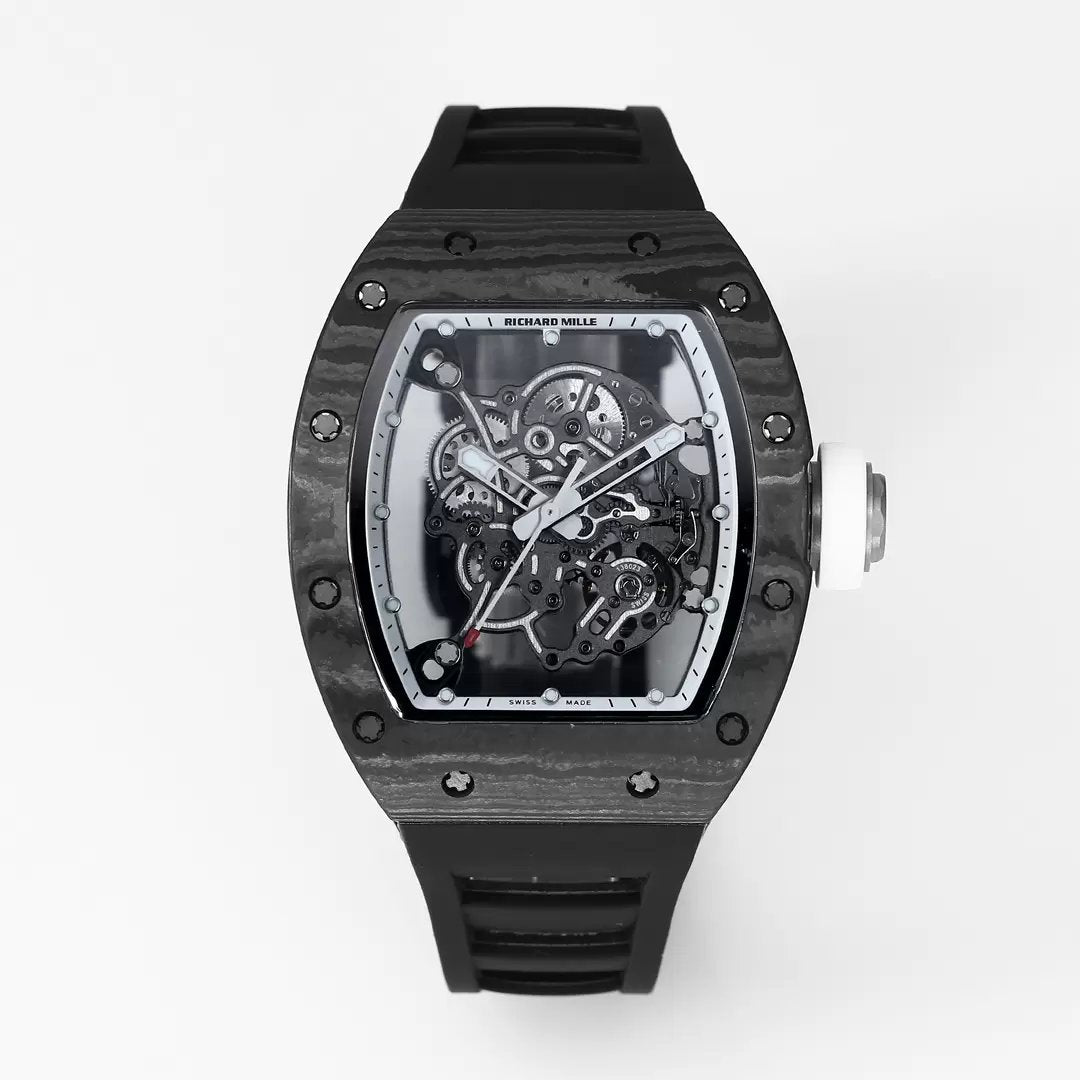 RICHARD MILLE RM055 Rediseñado original 1:1 Best Edition BBR Factory 2024 Bisel blanco 