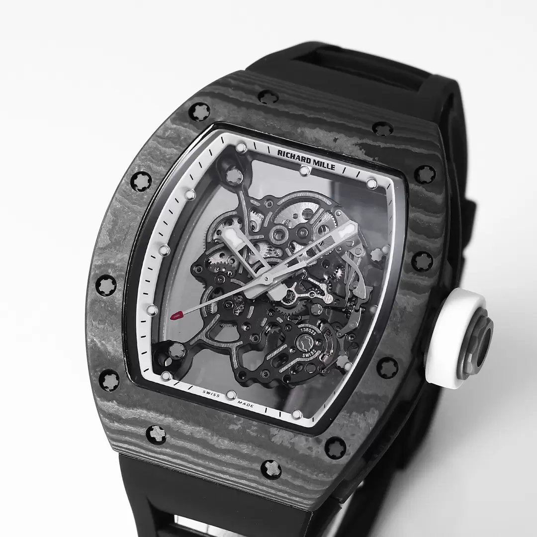 RICHARD MILLE RM055 Rediseñado original 1:1 Best Edition BBR Factory 2024 Bisel blanco 