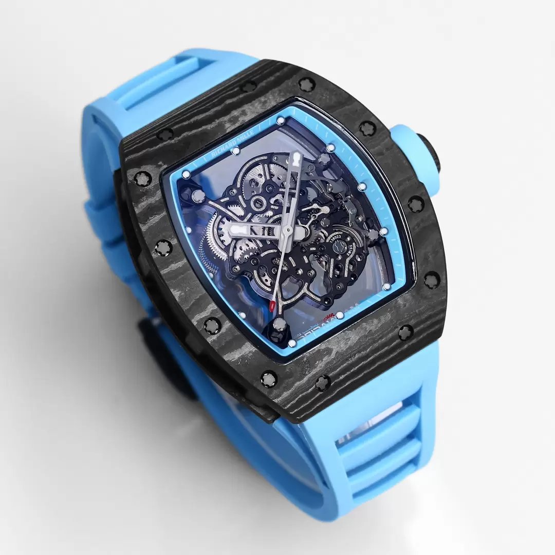 RICHARD MILLE RM055 Rediseñado original 1:1 Best Edition BBR Factory 2024 Azul 