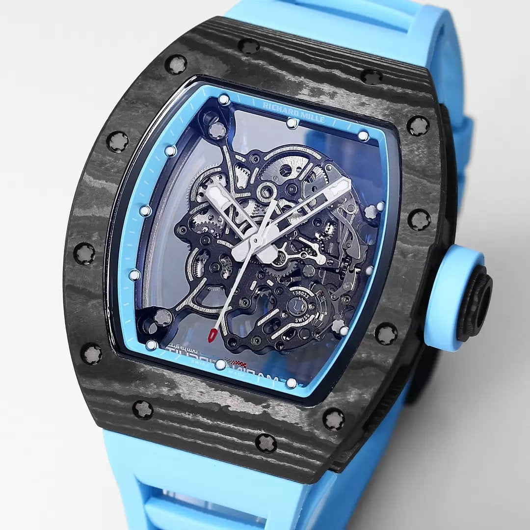 RICHARD MILLE RM055 Ridisegnato originale 1:1 Best Edition BBR Factory 2024 Blu 