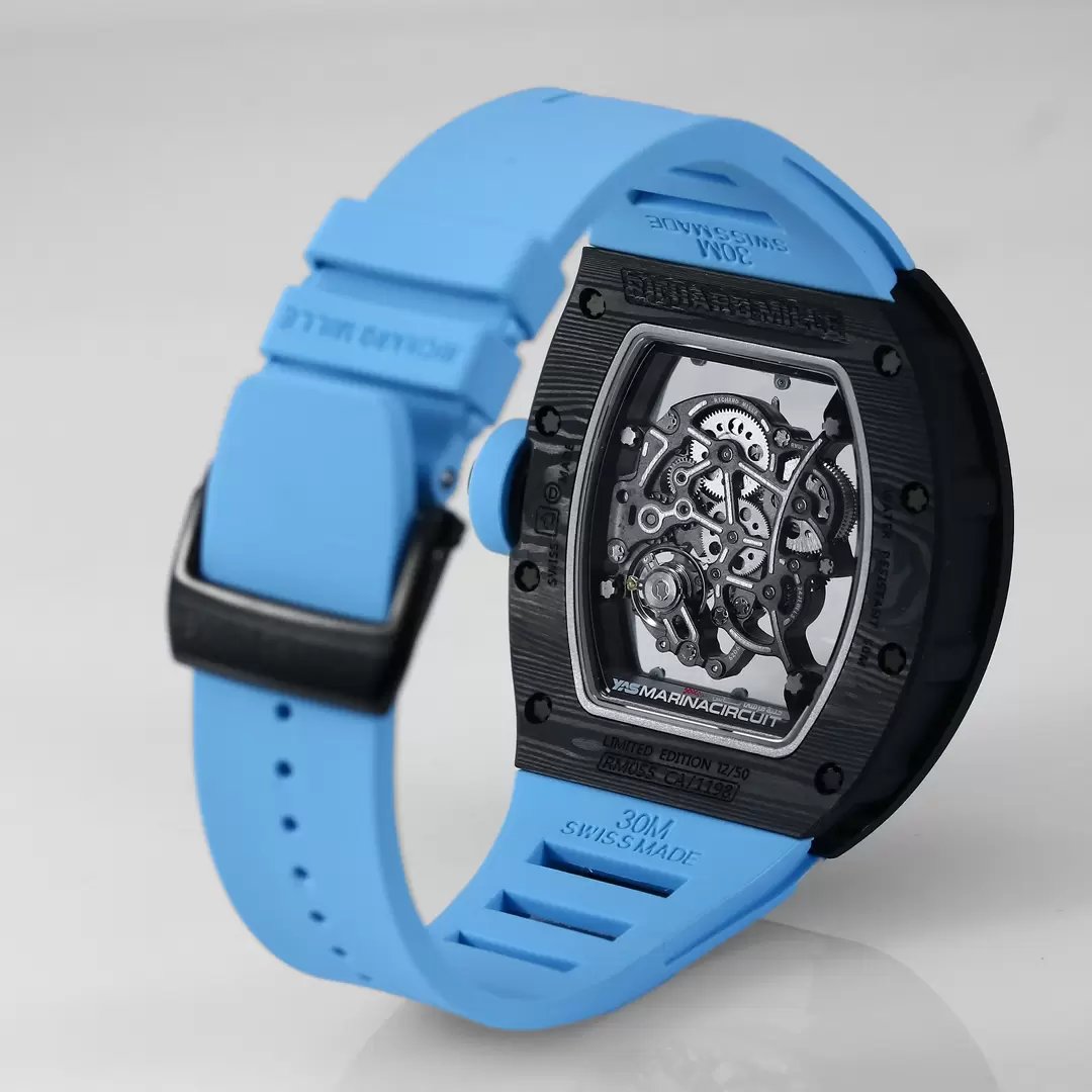 RICHARD MILLE RM055 Rediseñado original 1:1 Best Edition BBR Factory 2024 Azul 